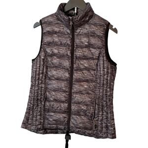32 Degrees Heat Puffer Vest - Grey/Black - Medium - Zipper Pockets